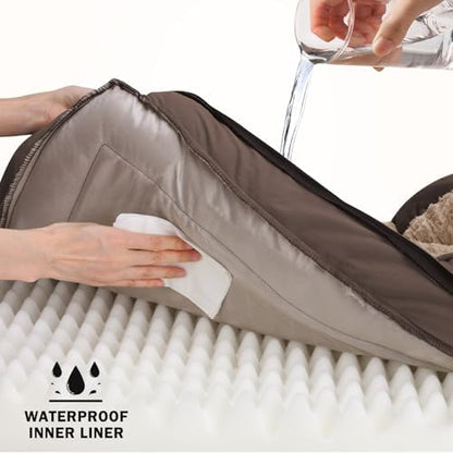 INVENHO Orthopedic Dog Beds Large Sized, XL Egg-Crate Foam Dog Couch with Washable Removable Cover, Waterproof Lining and Nonskid Bottom - Image 3