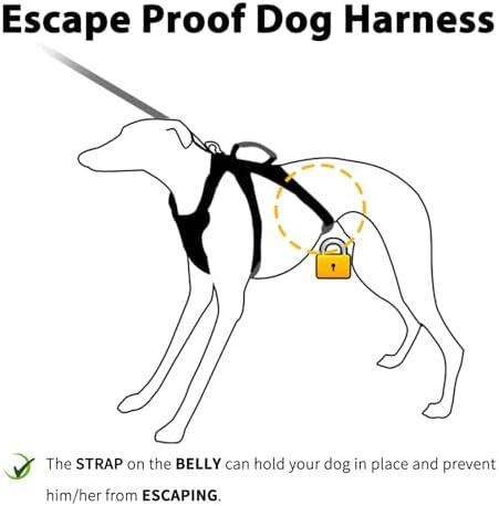 Huntboo Escape Proof Dog Harness,Secure Dog Harness No Escape,Fully Reflective Harness with Handle,Breathable,Durable,Adjustable Vest for Small Dogs Walking,Training & Running Gear(Lavender Purple,XS) - Image 2