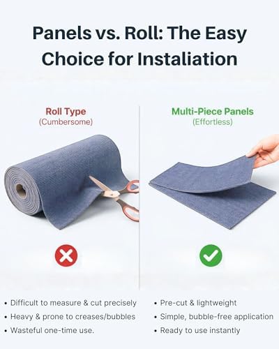 Corner & Wall Cat Scratch Mat, Self-Adhesive Trimmable Cat Scratcher, Wall Mounted Scratching Pad for Indoor Cats, Sofa Furniture Protector, Cat Post Cover Replacement (Grey, 23.6''x11.8'', 3-Pack) - Image 5