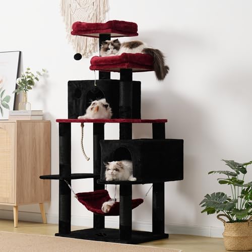 Hey-brother Cat Tree Tower with Sisal Scratching Posts, Big Condo, MPJ020BR - Image 4