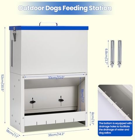 22lbs Gravity Dog Feeder - Automatic Dog Feeder Large Breed - Image 2
