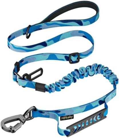 Hotsky Tactical Bungee Shock Absorbing No Pull Dog Leash,Blue Camo,4-6FT by Hotsky