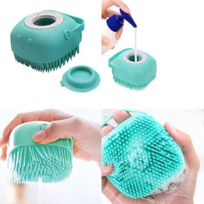 8PCS Dog Bath Supplies Set，Dog Washing Gloves，Shampoo Brush, Bath Supplies Set，Shedding Slicker Brush，Complete Pet Grooming Kit for Dog&Cat and Small Animal Grooming(8PCS-Bath-Blue) - Image 6