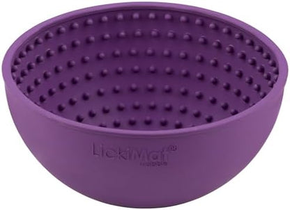 LICKIMAT Wobble, Dog Slow Feeder Bowl Lick Mat, Boredom Anxiety Reducer; Perfect for Food, Treats, Yogurt, or Peanut Butter. Fun Alternative to a Slow Feed Dog Bowl, Purple - Image 3