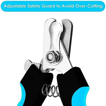 Candure Dog Nail Clippers and Trimmer with Safety Guard to Avoid Over-Cutting Toe Nails, Professional Grooming Pet Nail Clipper with Nail File for Small, Medium & Large Breeds - Image 3