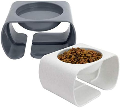 Kitty City Raised Cat Food Bowl Collection/Stress Free Pet Feeder and Waterer and Slow Feed Bowls by KittyCity