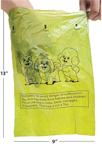 Level One Pets Pet Poop Leak Proof Waste Bags with Dispenser and Leash Clip, Lavender Scented, 9" x 13" Large Size Bags (360) - Image 2