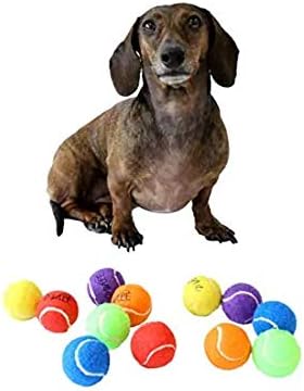 Midlee Mini 1.5" Dog Tennis Balls with Squeaker, Set of 12 - Image 3