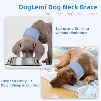 Dog Neck Brace for Pet After Surgery Recovery Adjustable Breathable Neck Cervical Cone，Dog Cone Collar Recovery Head Cone for Small Medium Dogs Puppies Kittens with Spinal IVDD Lssues - Image 5