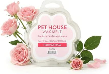 Fresh Cut Roses Spring and Summer Wax Melts Plant-Based Wax, Pet House by OneFurAll
