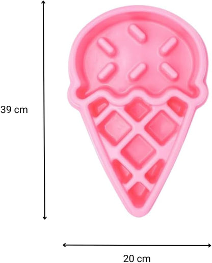 ZippyPaws - Happy Bowl - Slow Feeder Dog Bowl - Up to 10x Slower Eating - Dishwasher Safe, Non Slip - Ice Cream