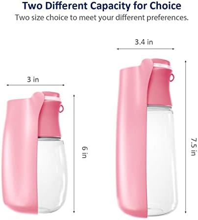 WePet Foldable Portable Dog Water Bottle Puppy Water Dispenser with Drinking Feeder, 19 OZ, High-Temperature Resistant Leak Proof for Pets Outdoor Walking, Hiking, Travel, Food Grade Plastic BPA Free - Image 4