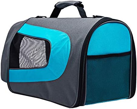 Pawer 18” x 11”x 11” Soft-Sided Foldable Airline Approved Pet Carrier for Cat, Puppy and Small Dog, Washable 600D Oxford Fabric, with Handle and Strap for Carry, Multiple Colors Available - Image 6