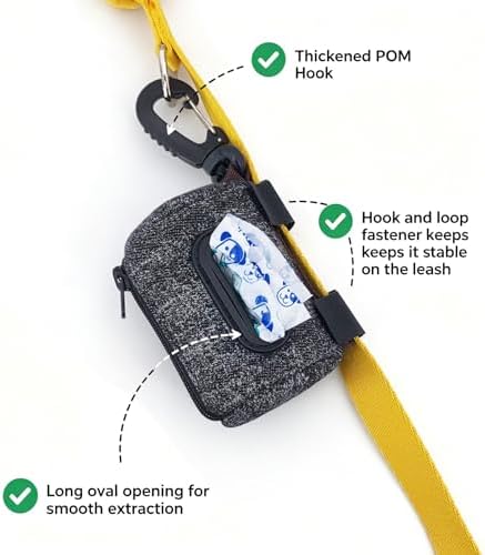 Dog Poop Bag Holder for Leashes doggie bag holder (Dark denim) - Image 4