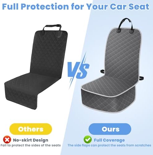 ELONGRIVER Dog Car Seat Covers, Waterproof Front Seat Cover - Image 5