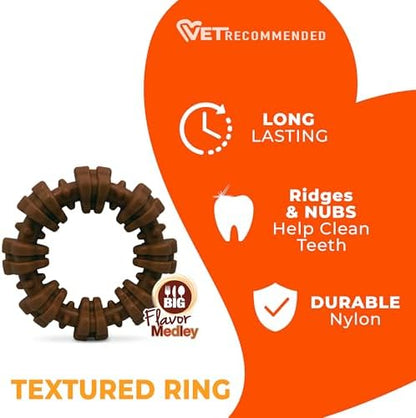 Nylabone Textured Ring Power Chew Toy for Small Dogs Up to 25 lbs - Image 4