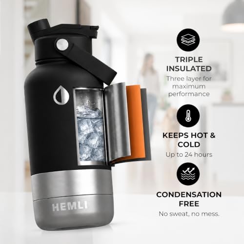 32 oz. Dog Water Bottle, Insulated Dog Travel Water Bottle, Stainless Steel Pet Water Bottle Dispenser, Portable Food and Water Bowl for Dogs for Walking Dog Canteen Travel Kit - Image 3