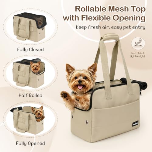 VavoPaw Dog Purse Carrier for Small Dogs,Puppy Travel Tote Bag Up to 11 lbs - Image 4