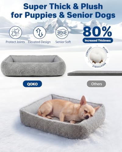 Cooling Dog Bed for Small Medium Dogs - Reversible Design (Ice‑Silk Cooling Layer | Sherpa Fleece Layer), Washable Dog Cooling Mat for Crates, Beds, Sofas 20" × 14" - Image 4