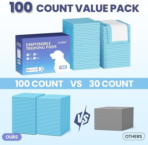 SCLOSE Puppy Pads XXL 100 Count 30"x36" Dog Pee Pads Extra Large Potty Pads - Image 5