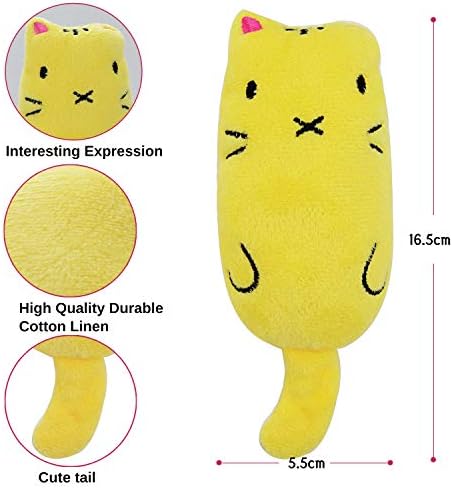Legendog 5Pcs Catnip Toy, Cat Chew Toy Bite Resistant Catnip Toys for Cats,Catnip Filled Cartoon Mice Cat Teething Chew Toy (Multicolor1) - Image 4