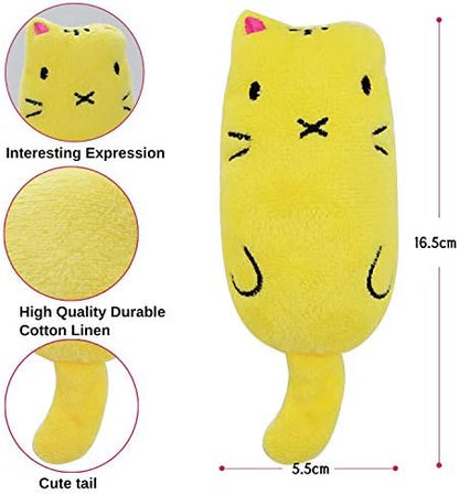 Legendog 5Pcs Catnip Toy, Cat Chew Toy Bite Resistant Catnip Toys for Cats,Catnip Filled Cartoon Mice Cat Teething Chew Toy (Multicolor1) - Image 4