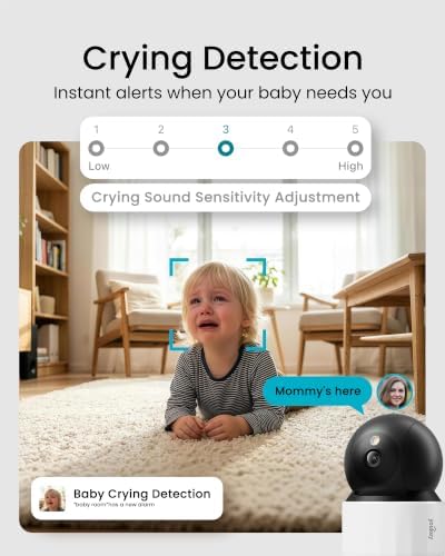 youkey 2K Indoor Secuirty Camera, 360° View Baby Monitor, Pet/Dog Camera - Image 5