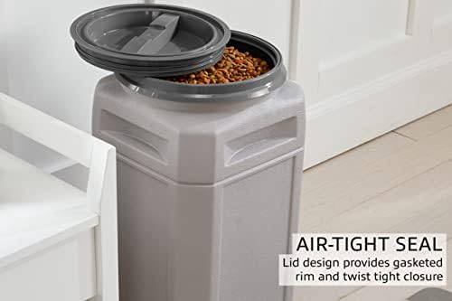Mighty Tuff Airtight Dog Food Storage Container – 13 Gal, up to 54 lb Capacity – Cat and Dog Food Container with Twist Lid & Handles – BPA-Free, Made in USA - Image 4