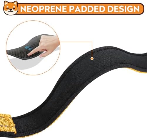 Reflective Dog Collar, Adjustable Soft Neoprene Padded,Yellow,XS - Image 4
