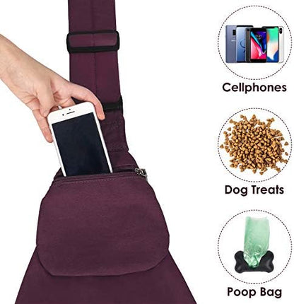 SlowTon Dog Carrier Sling - Thick Padded Shoulder Strap Adjustable, WR, L - Image 4