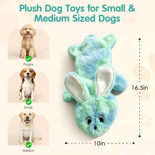 Fuufome Squeaky No Stuffing Dog Chew Toy, Interactive Crinkle Toy for Dogs - Image 5