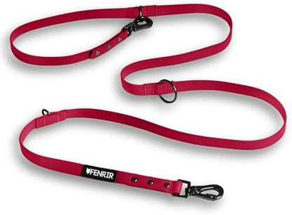 Fenrir - Dog Training Leash - Heavy Duty Dog - Double Ended Carabiner - Long Dog Lead - Non-Slip Lead Waterproof Gear for Large & Small Dogs Puppy - 2.1m (Red) by Fenrir