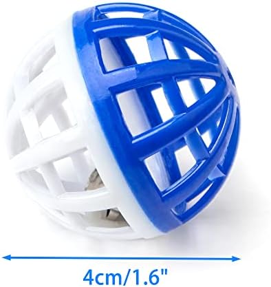 CHIWAVA 45PCS 1.6'' Cat Toy Ball with Bell Plastic Lattice Jingle Balls - Image 5