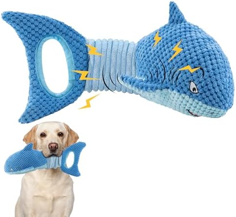 LEGEND SANDY Large Squeaky Dog Toys to Keep Them Busy, Interactive Plush Dog Toy,Crinkle Tug of War Dog Chew Toy for Small, Medium, and Large Dogs by LEGENDSANDY
