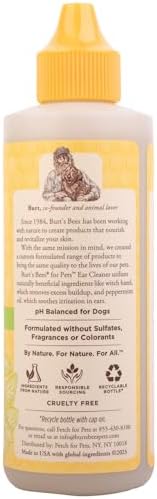 Burt's Bees for Pets Dog Ear Cleaner, Peppermint & Witch Hazel, 4 Oz, 2-Pk - Image 7