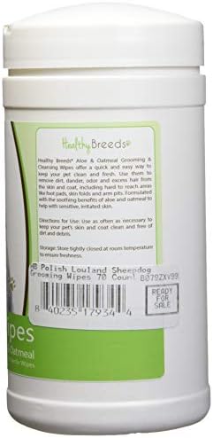 Healthy Breeds Polish Lowland Sheepdog Grooming Wipes 70 Count - Image 2