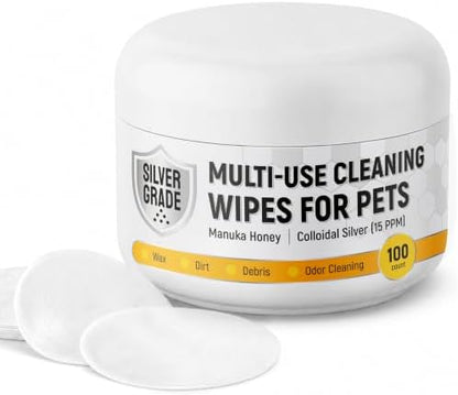 SILVER GRADE Deodorizing Multi-Use Cleaning Wipes for Pets, 100 pcs by SilverGrade