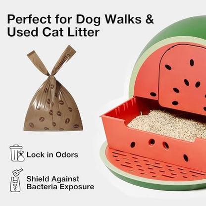 VETRESKA Dog Poop Bags with Handles 120 Count, Coffee Scented Waste Bags - Image 7
