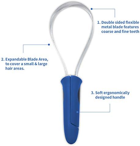 BOTH WINNERS Dual-Sided Shedding Blade with Stainless Steel Blade De-Shedding Tool for All Dog Coat Types- Soft Touch Grip (BLUE) - Image 3