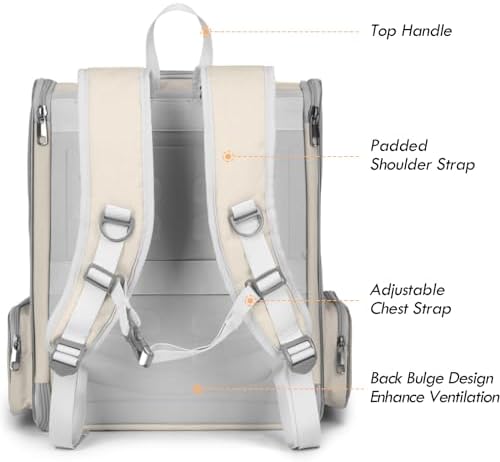 Cat Backpack Carrier, Ventilated Mesh Backpack Carrier for Small Dog Pet - Image 3