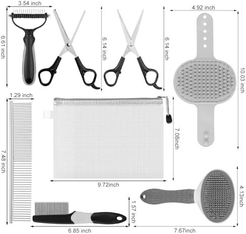 Pet Grooming Kit – Shedding Slicker Brush & Bath Massage Tool for Dogs, Cats, Puppies & Rabbits | Gentle, Easy-Clean Design for Healthy Coats & Relaxing Grooming - Image 5