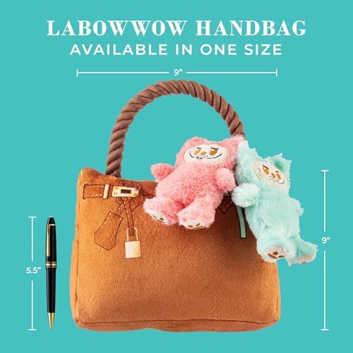 Haute Diggity Dog Labowwow Handbag Plush Dog Toy, Designer Parody Chew Toys - Image 3