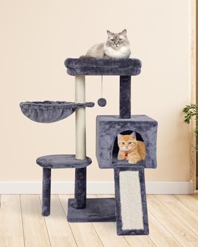 Cute Cat Tree Kitten Cat Tower Condo Furniture Scratching Posts Hammock D - Image 2