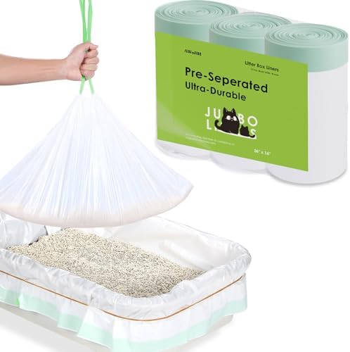 42 Pack Large Cat Litter Box Liners 37"x16", Heavy‑Duty Litter Bags by Unknown