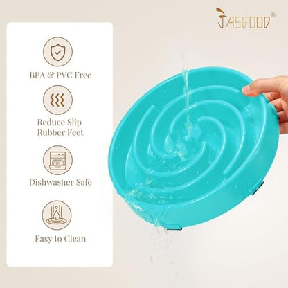 JASGOOD Slow Feeder Dogs Bowl for Large Medium Dogs,Anti-Gulping Pet Slower Food Feeding Bowls Stop Bloat,Preventing Choking - Image 5