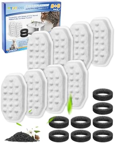 Pet Water Fountain Filters Fit for Rellaty & Fit for Neareal 3.2L by MyfatBOSS