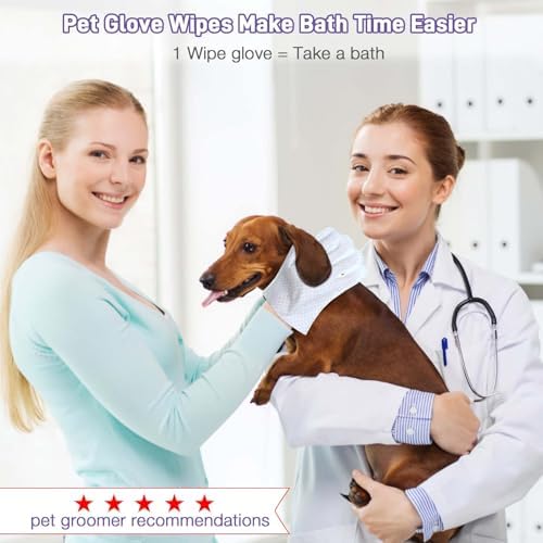 Pet Glove Wipes for Dogs & Cats, Pet Cleaning Gloves 15 PCS - Image 6