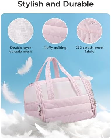 BAGSMART Cat Carrier Soft-Sided Puffy Quilted Collapsible Pet Travel Bag - Image 6