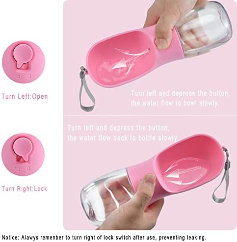 Cibaabo Dog Water Bottle Portable with Food Container & Filter for Travel - Image 4