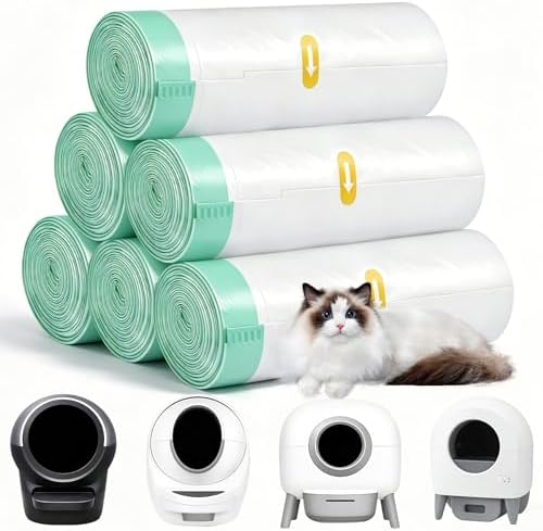 Robot Cat Litter Box Liners, 120 Count, 26" x 16", 2.8 MIL Thick by Wefocusonpracticalsolutionsdurablematerialsandproductsthatmakelifewithpetsalittleeasiereveryday